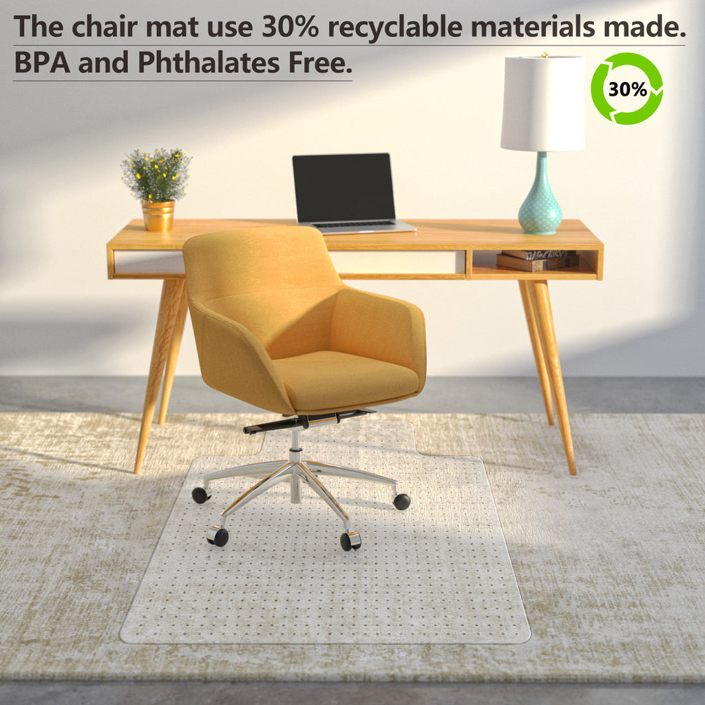 Office Chair Mat for Low Pile Carpet, 30'' x 48'' D8475