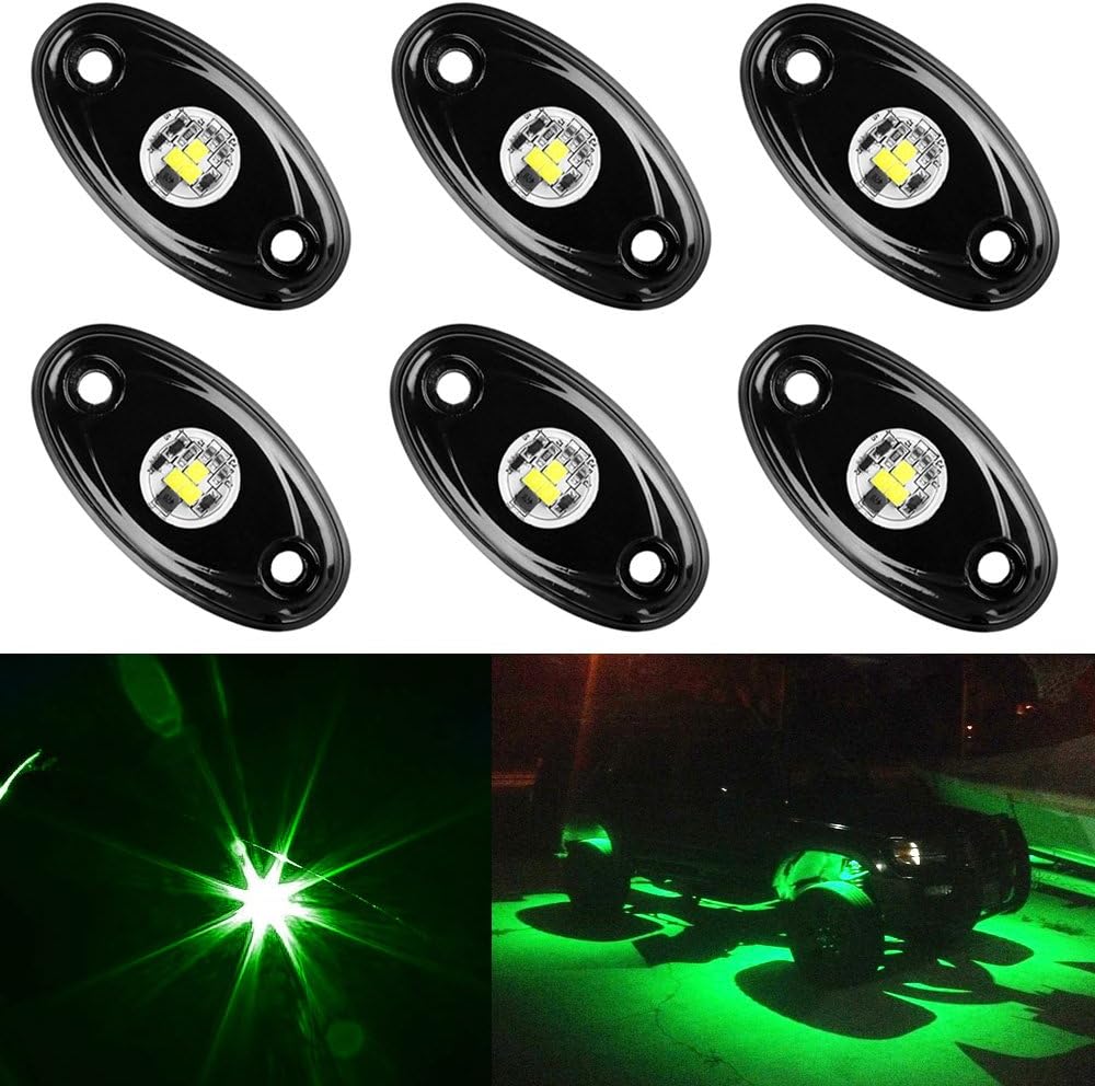 8 Pods Red LED Rock Lights Kit Waterproof Underglow for Off Road Vehicles I2003