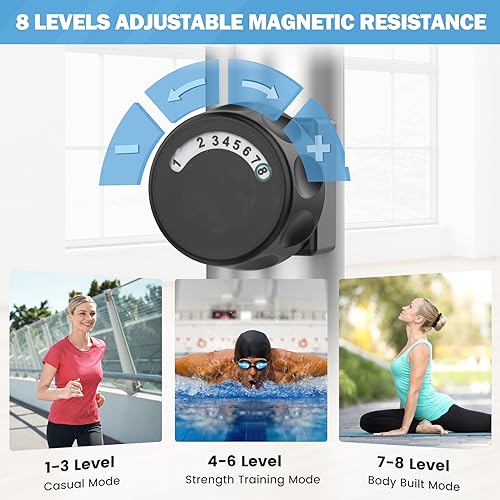 Elliptical Exercise Machine with 8 Resistance Levels F189659