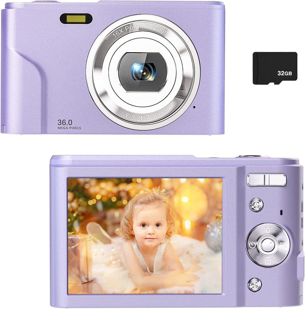Kids Digital Camera with 32GB SD Card Q650387