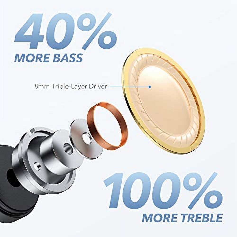 True Wireless Earbuds, 35H Playtime, Wireless Charging, USB-C F114