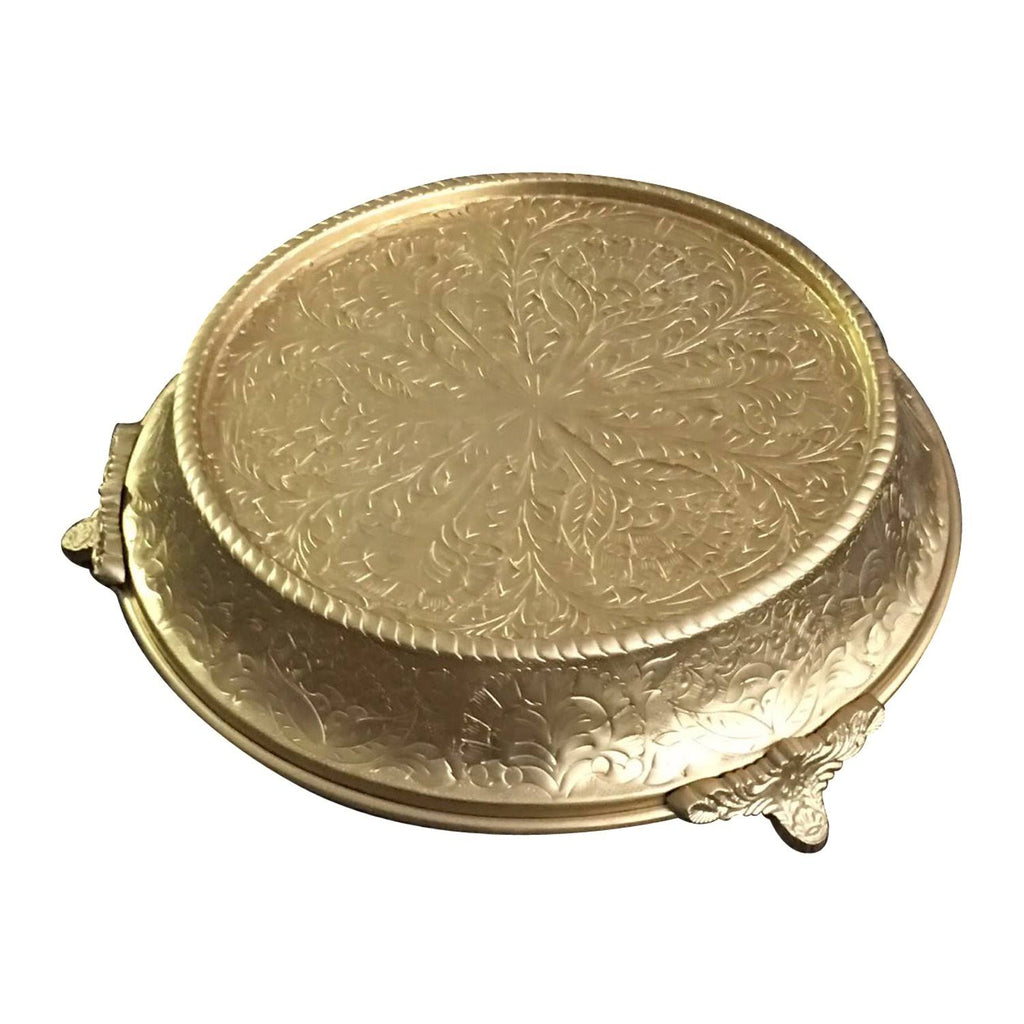 Wedding Cake Stand Tapered 16x22 Round Gold Finish B63307