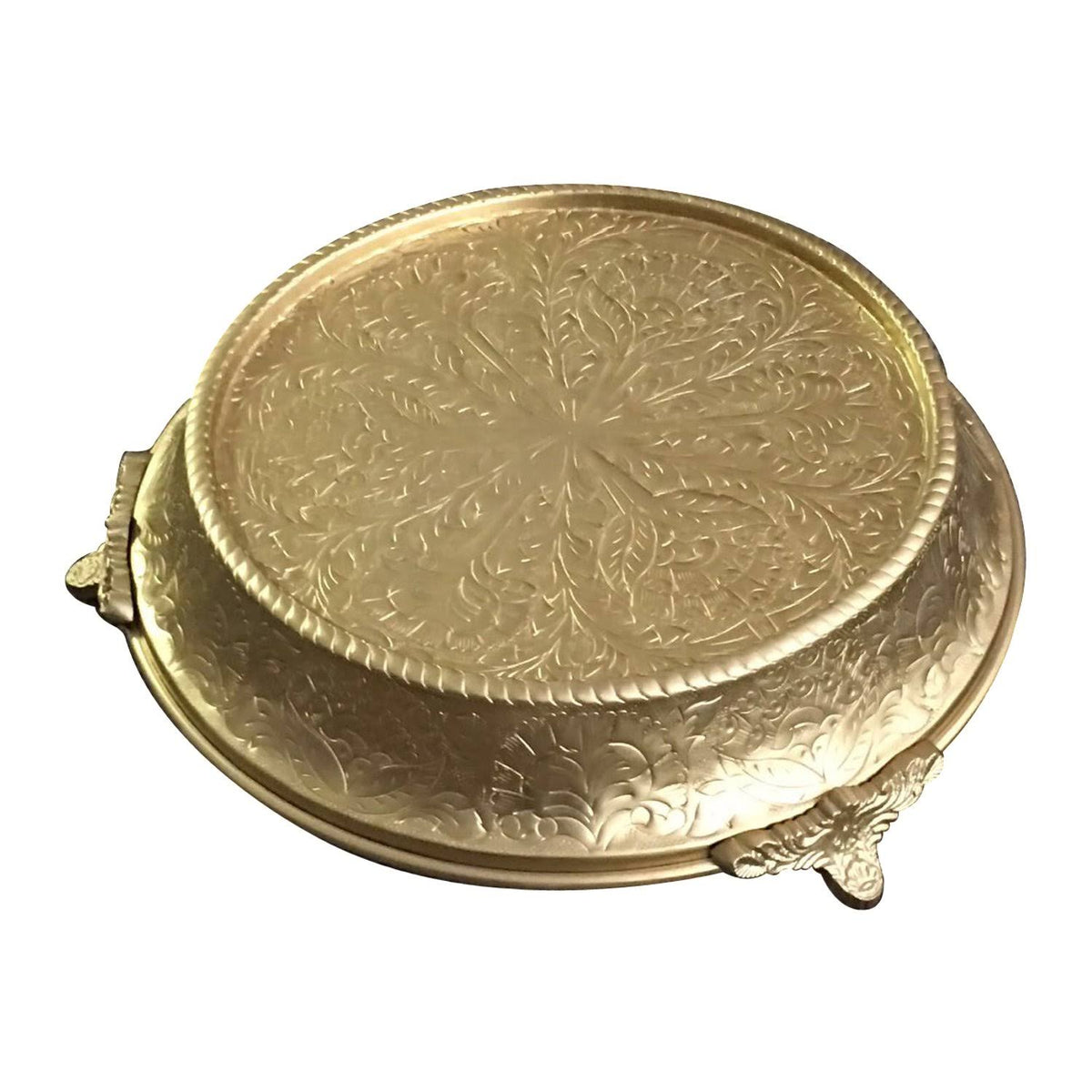 Wedding Cake Stand Tapered 16x22 Round Gold Finish B63307