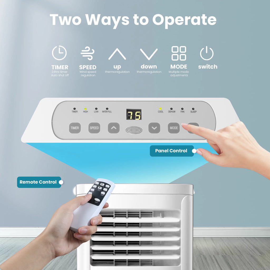 6000BTU 3-in-1 Portable Air Conditioner with Dehumidifier Fan White I840