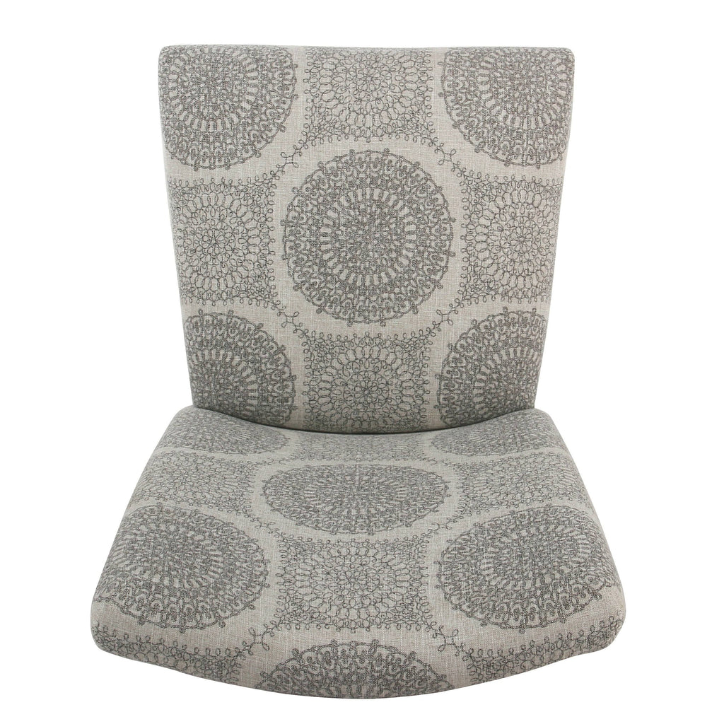 Gray Medallion Parsons Dining Chair (Set of 2) Q7903