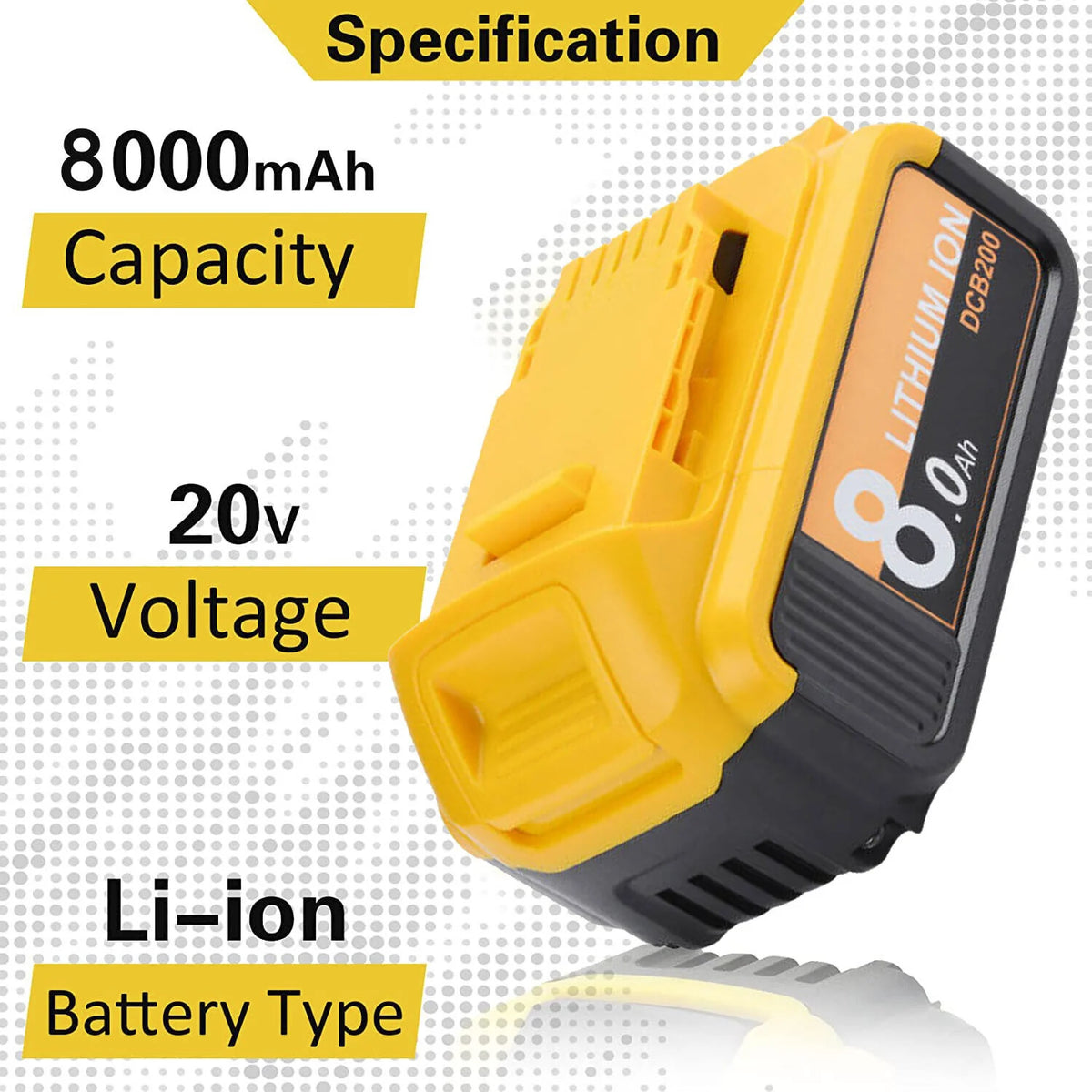 2 Pack 20V Lithium Ion Battery B523937
