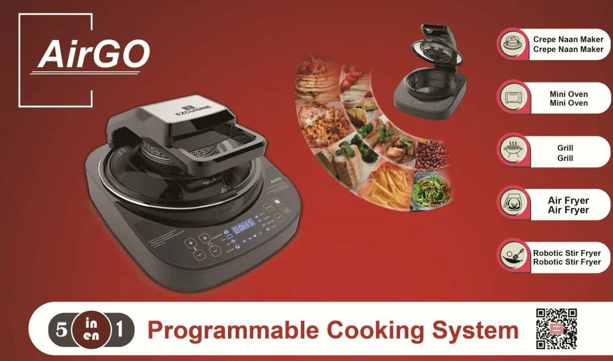 5-in-1 Indoor Grill Air Fryer O302