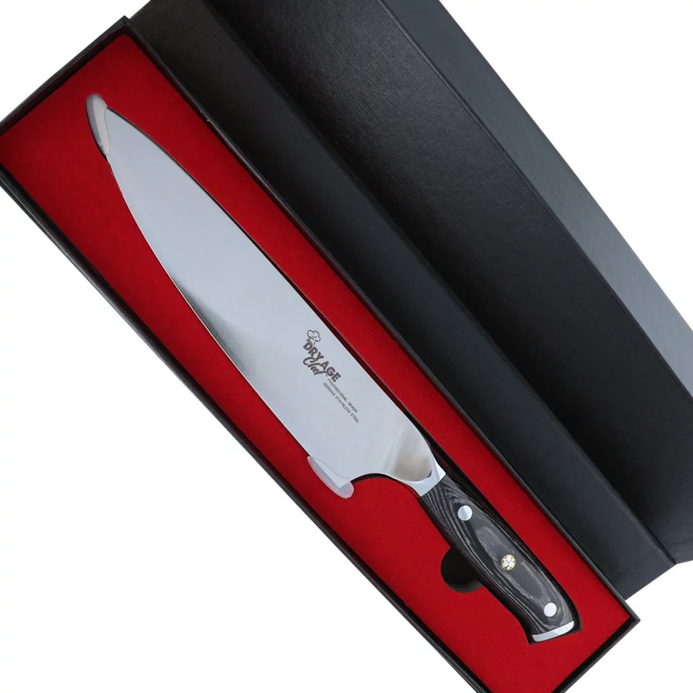 Stainless Steel Chef Butcher Knife & Cutting Board Combo O43870