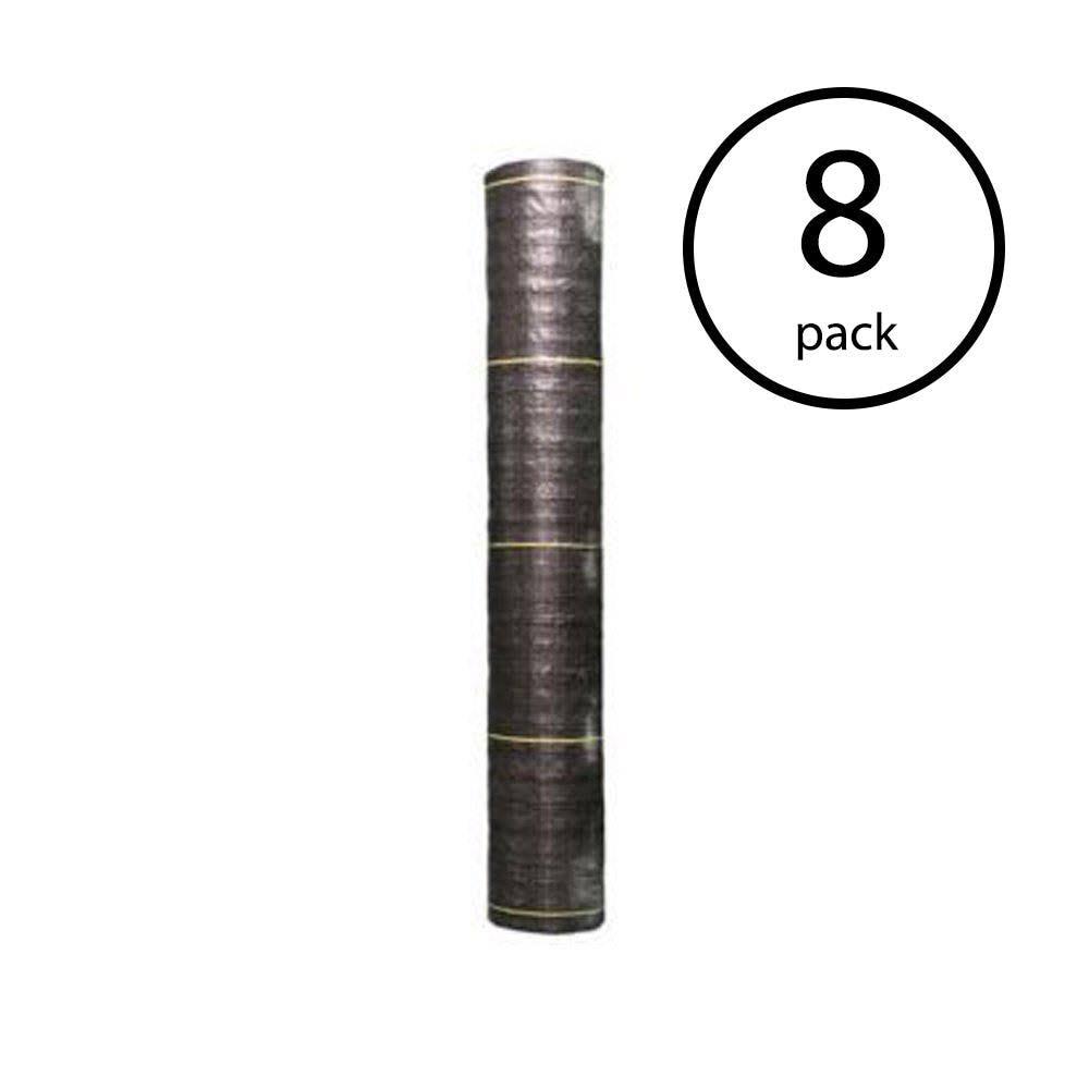4' Wide Woven Weed Barrier Landscape Fabric, 300 Feet (8 Pack) L208
