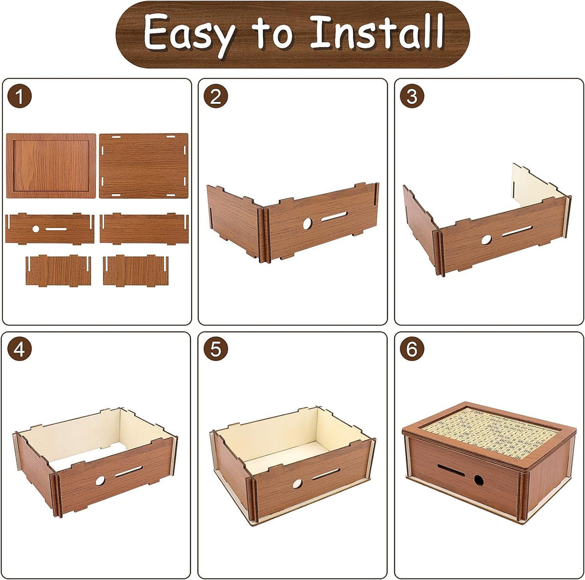 Wooden Savings Box with Coin Counter M45765