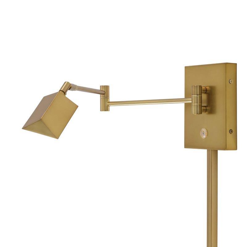 Brushed Nickel LED Swing Arm Wall Lamp H53710