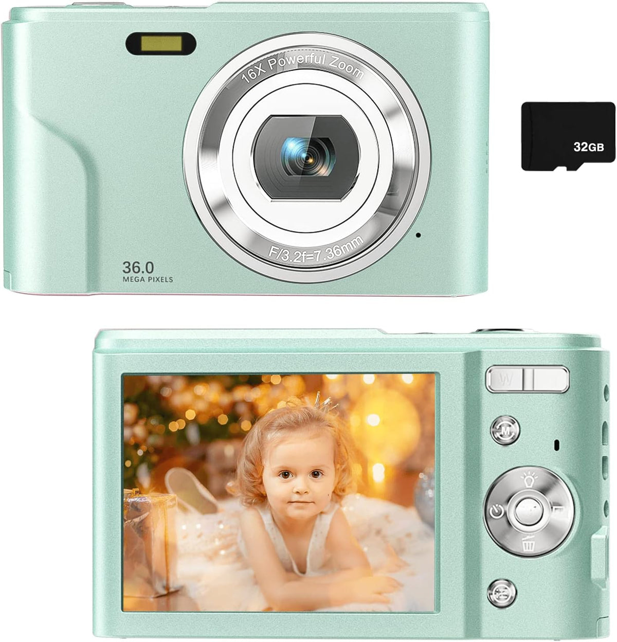 Kids Digital Camera with 32GB SD Card Q650387