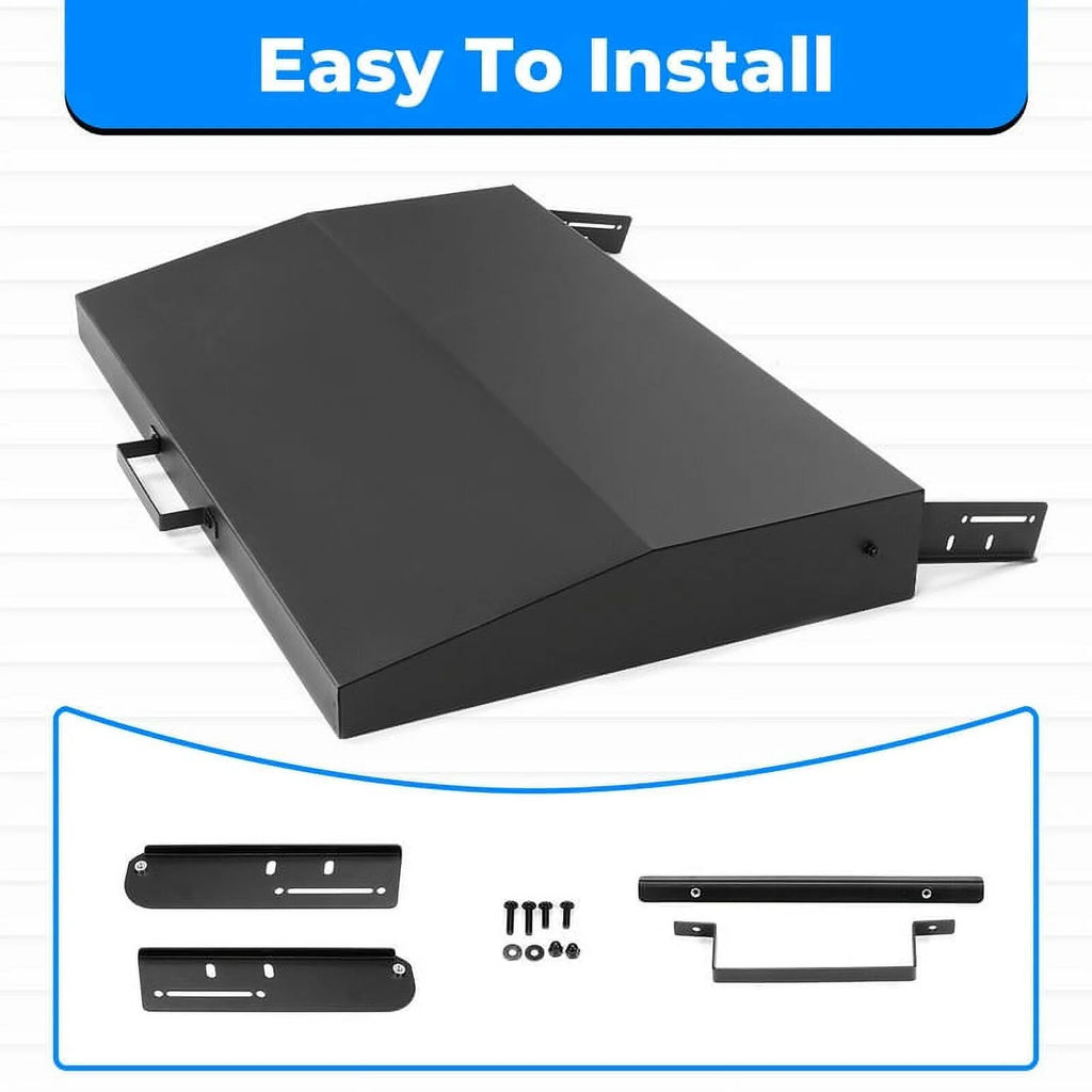 36 in Griddle Hood Lid Black BBQ Hard Cover H856