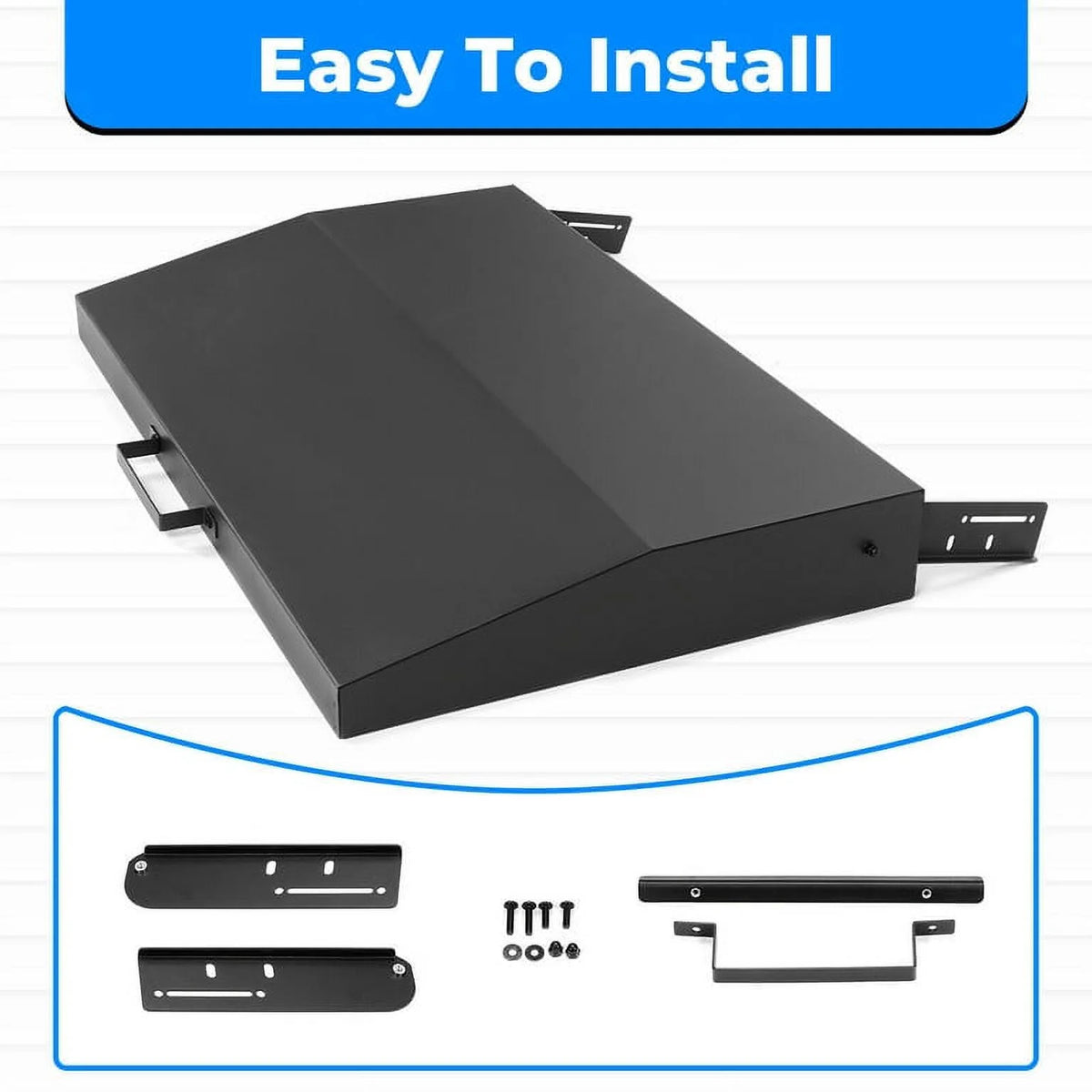 36 in Griddle Hood Lid Black BBQ Hard Cover H856