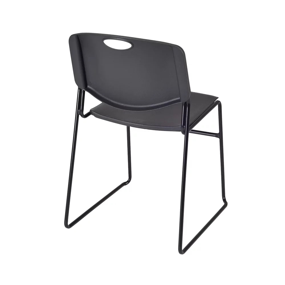 42" Round Breakroom Table and 4 Stack Chairs W933632