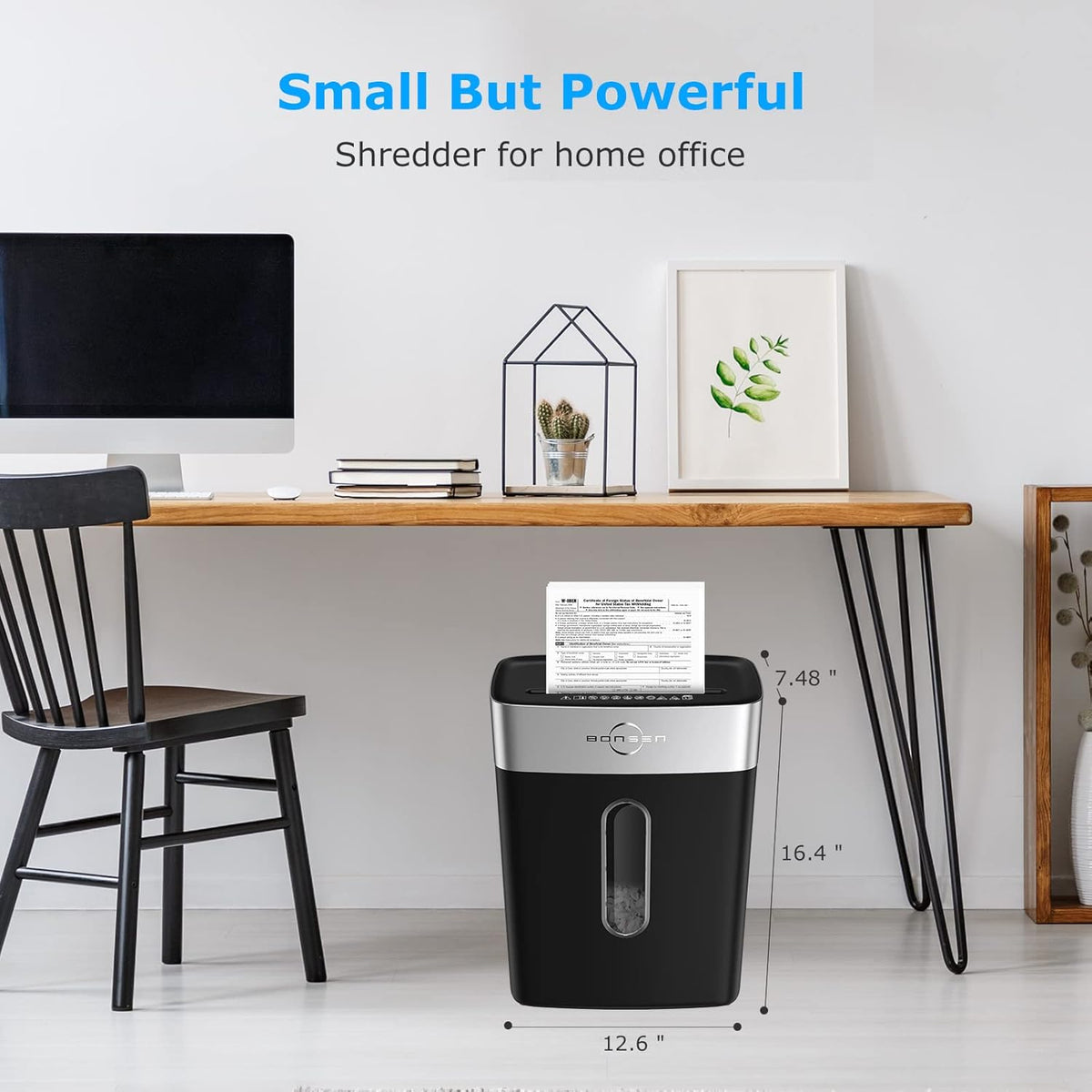 8-Sheet Crosscut Paper Shredder with 4 Gallons Wastebasket K271438