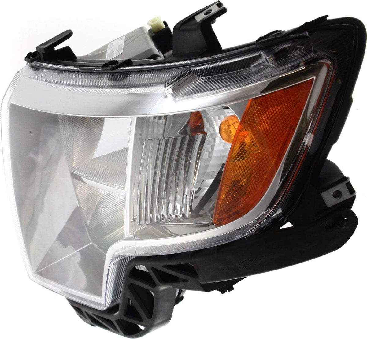 Headlight Assembly Compatible with 2007-2010 Ford Edge Halogen Chrome Driver Side M95987