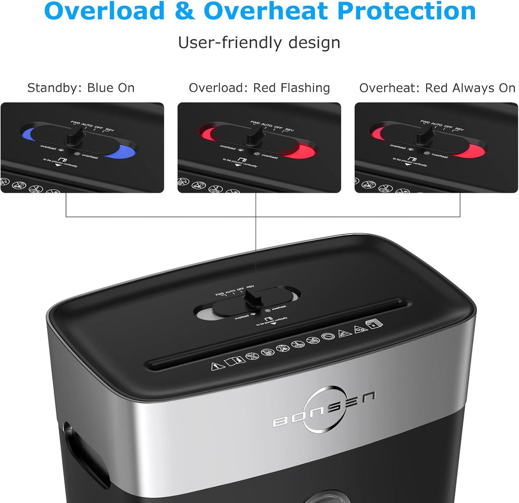 8-Sheet Crosscut Paper Shredder with 4 Gallons Wastebasket K271438