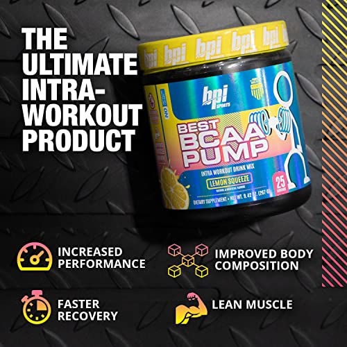 BCAA Powder Sports Drink with Branched Chain Amino Acids - Lemon Squeeze - 25 Servings T6234