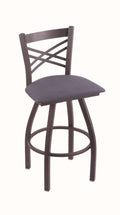 30x22 Swivel Bar Stool with Pewter Finish Y33652