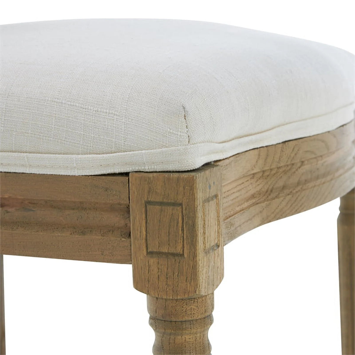 Round Dining Chair Set of 2 Cream W761539