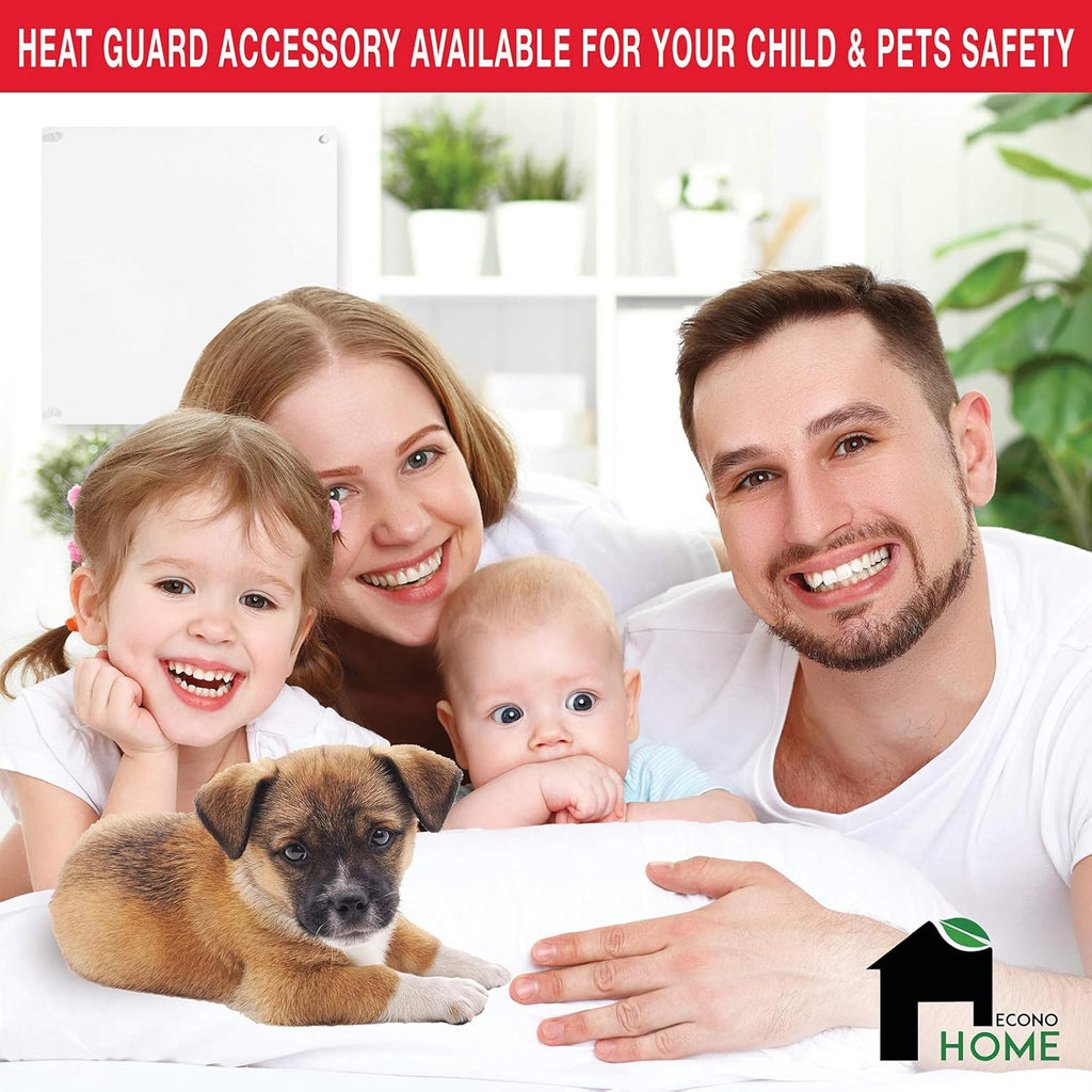 Wall Mount 250 Watt Splashproof Convection Heater with Glass Heat Guard Cover N6260