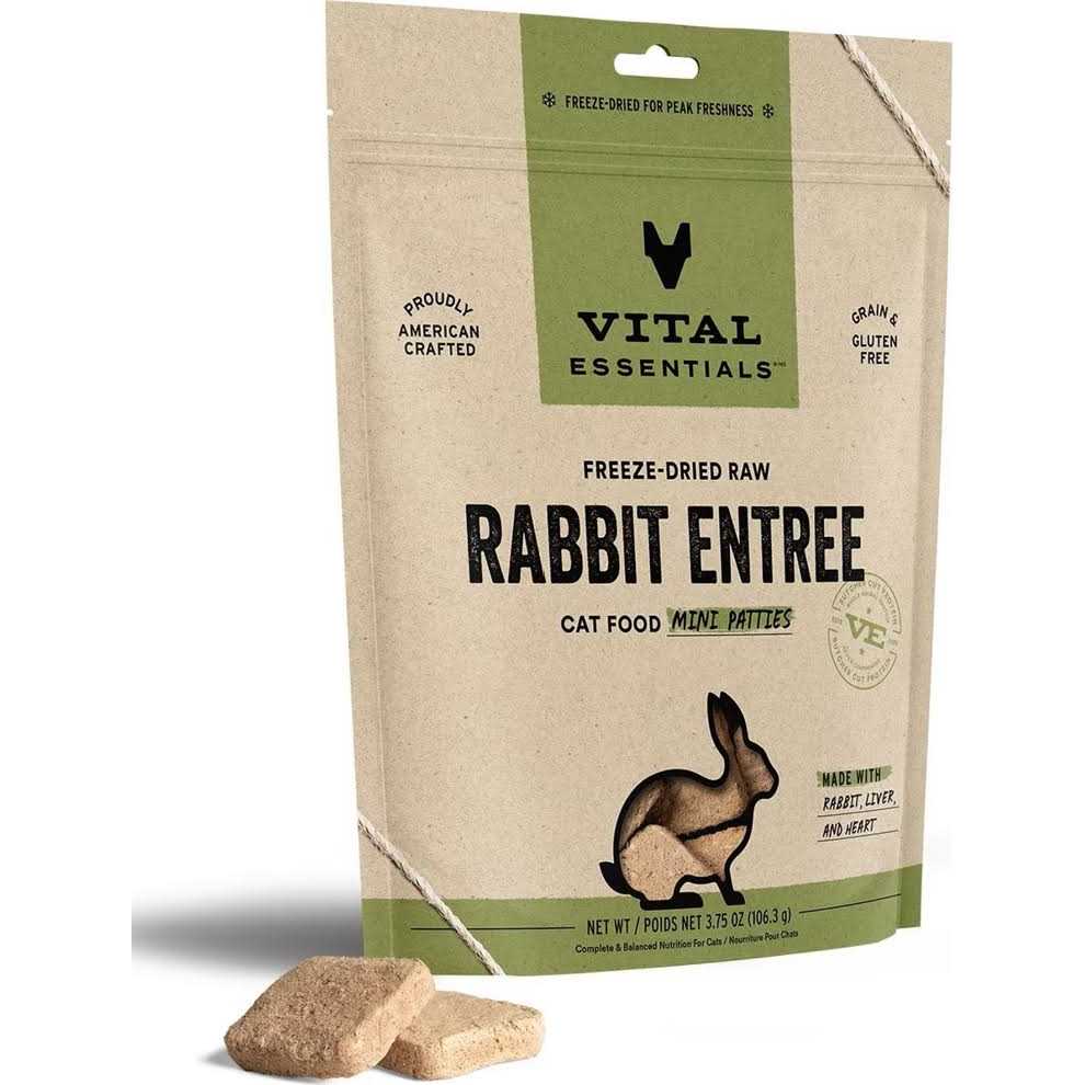 Freeze Dried Raw Rabbit Cat Food Mini Patties K6369