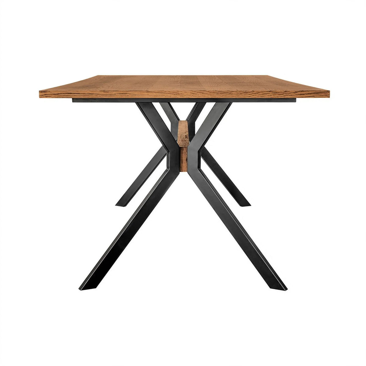 79 Inch Rectangular Wooden Dining Table with Trestle Base M856