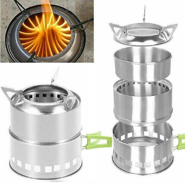 Portable Folding Wood Burning Camping Stove W314381