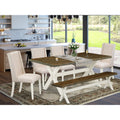 6-Pc Dining Table Set with Bench I417