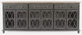 Grey Six Door Accent Cabinet X582