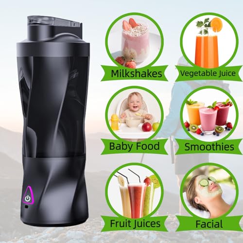 Portable Blender 360W 6000mAh 23oz BPA-Free Black J6018