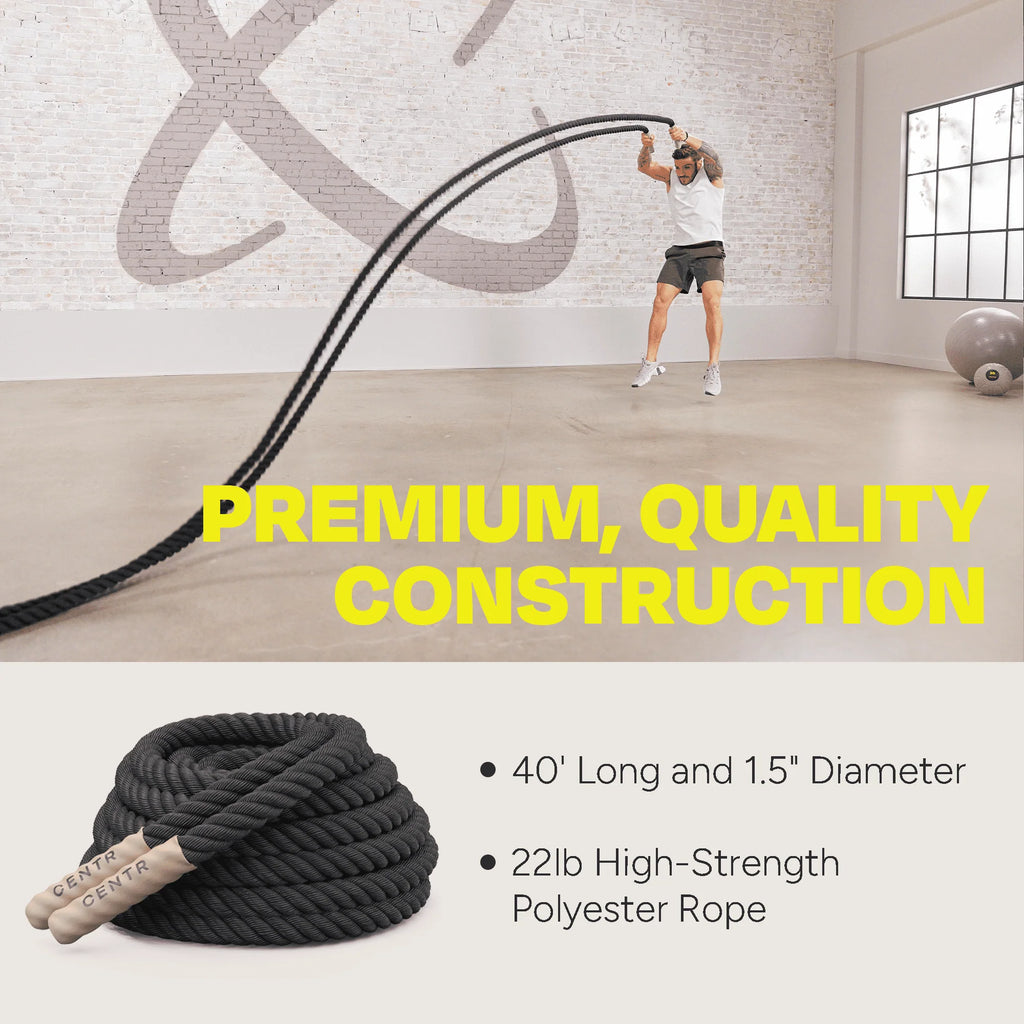 Heavy-Duty Battle Rope 40 ft B221