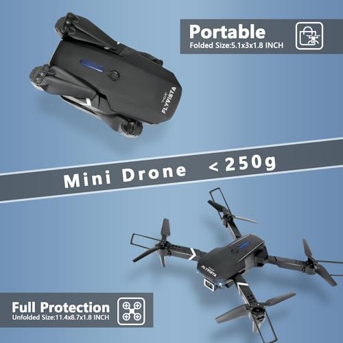 Mini Drone with Camera, 1080P WiFi FPV, 3 Batteries, Carrying Case D31607