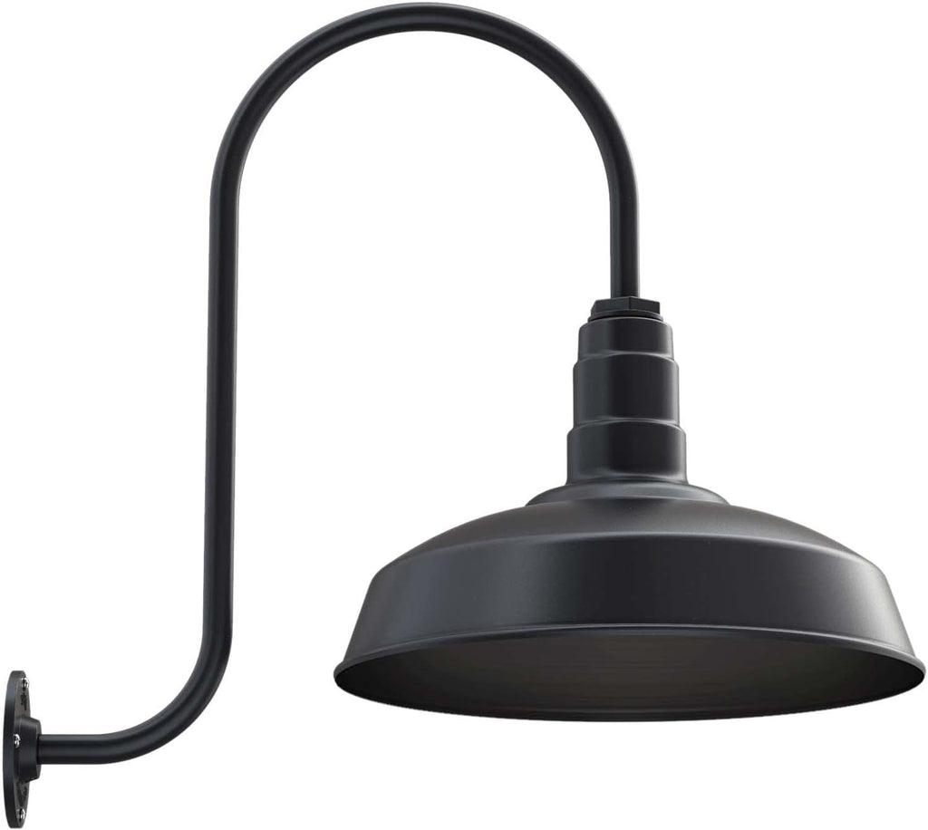 Matte Black Outdoor Wall Mounted Barn Light H105816