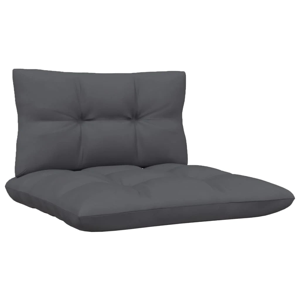 White Solid Pinewood Patio Sofa with Cushions V668720
