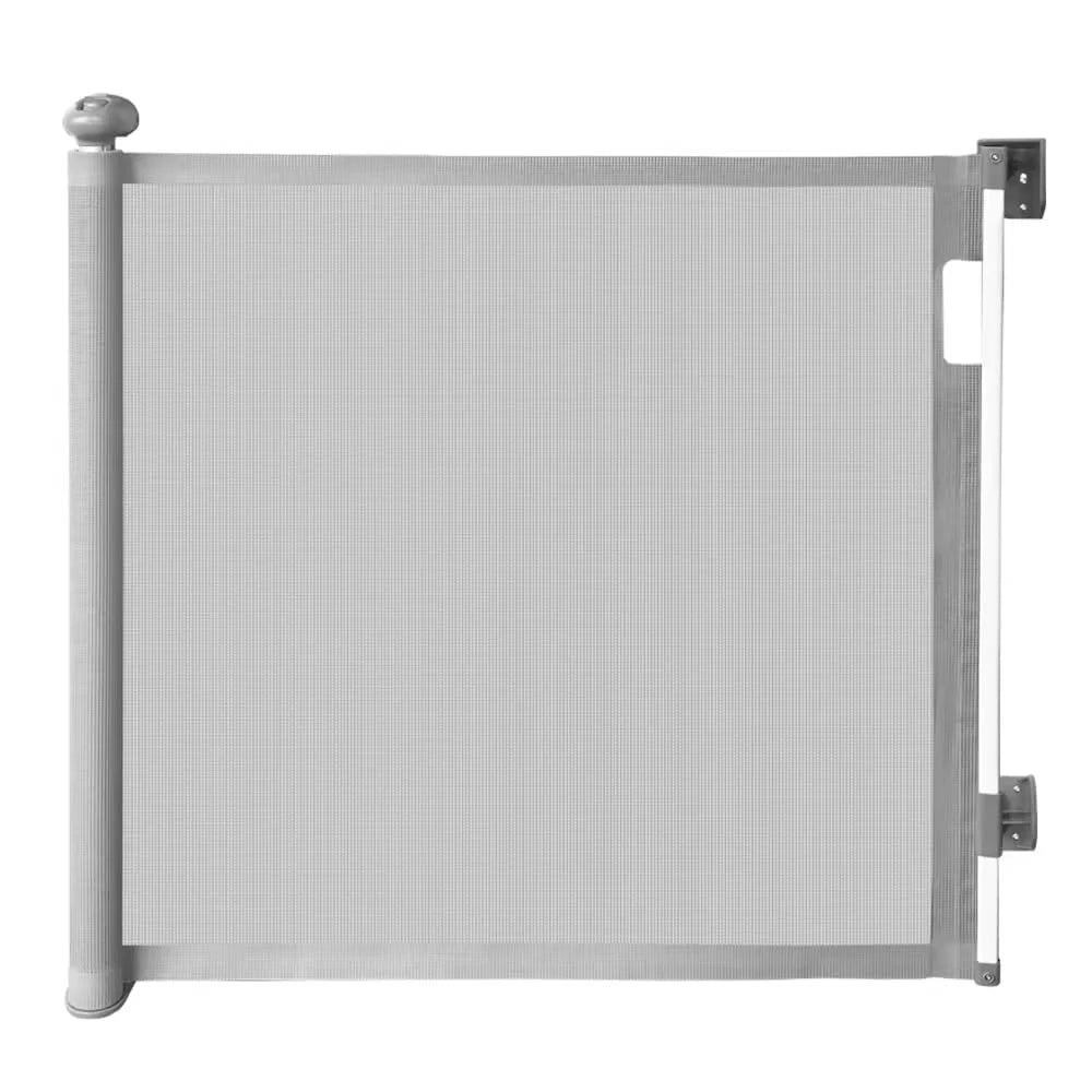 Retractable Baby Gate 33" Tall 63" Wide Gray J1443