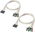 2-Pack Computer Case LED Light Red Green ATX Power Supply Reset HDD Switch Cable 27-inch Long ATX Case Front Bezel Wire Kit L468839
