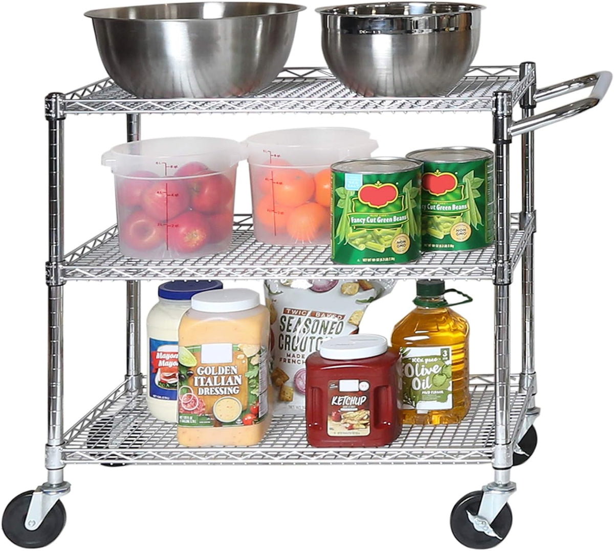 3-Tier Heavy-Duty Utility Storage Cart H625153