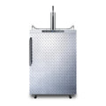 24" Stainless Steel Outdoor Beer Dispenser with Single Tap K33490