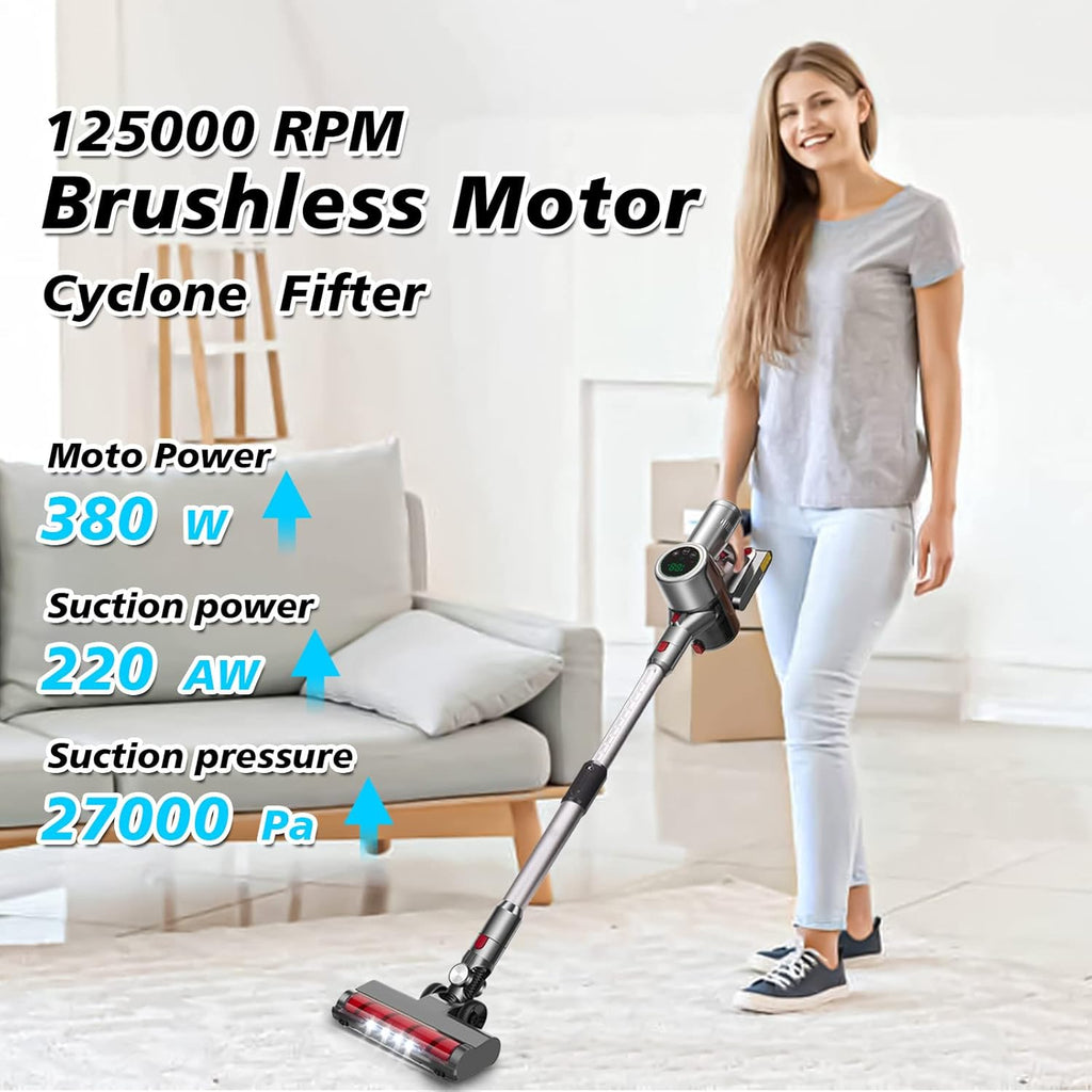 Cordless Stick Vacuum Cleaner with LED Display H6458