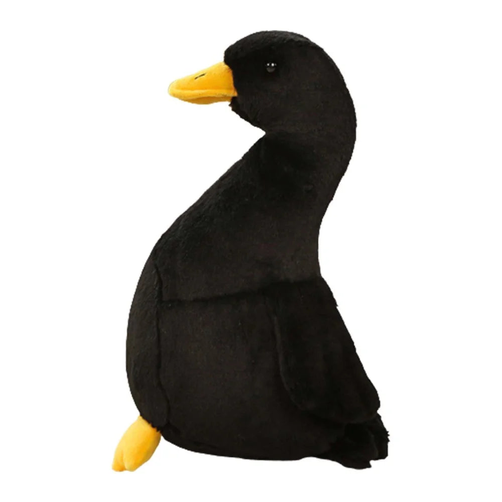 Black 30cm Duck Plush Doll Stuffed Toy Y5689