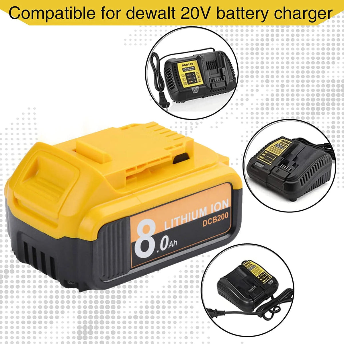 2 Pack 20V Lithium Ion Battery B523937