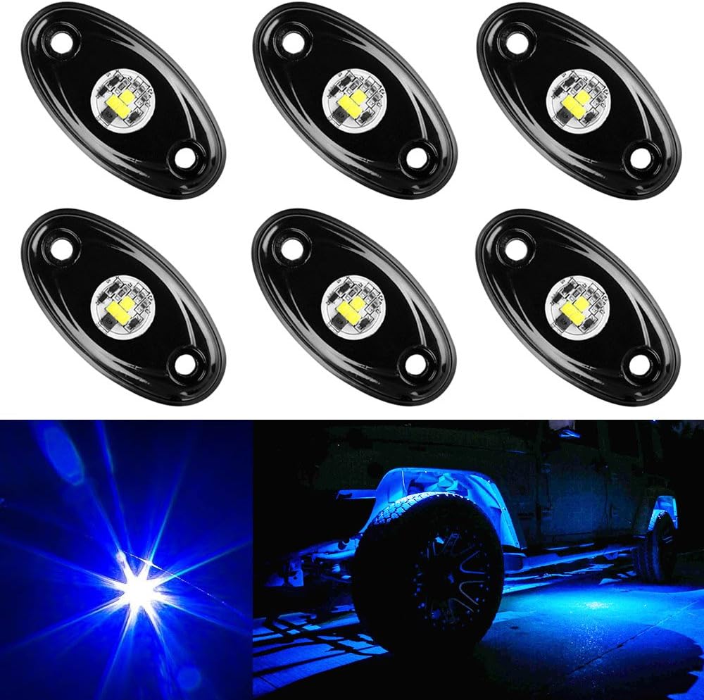 8 Pods Red LED Rock Lights Kit Waterproof Underglow for Off Road Vehicles I2003
