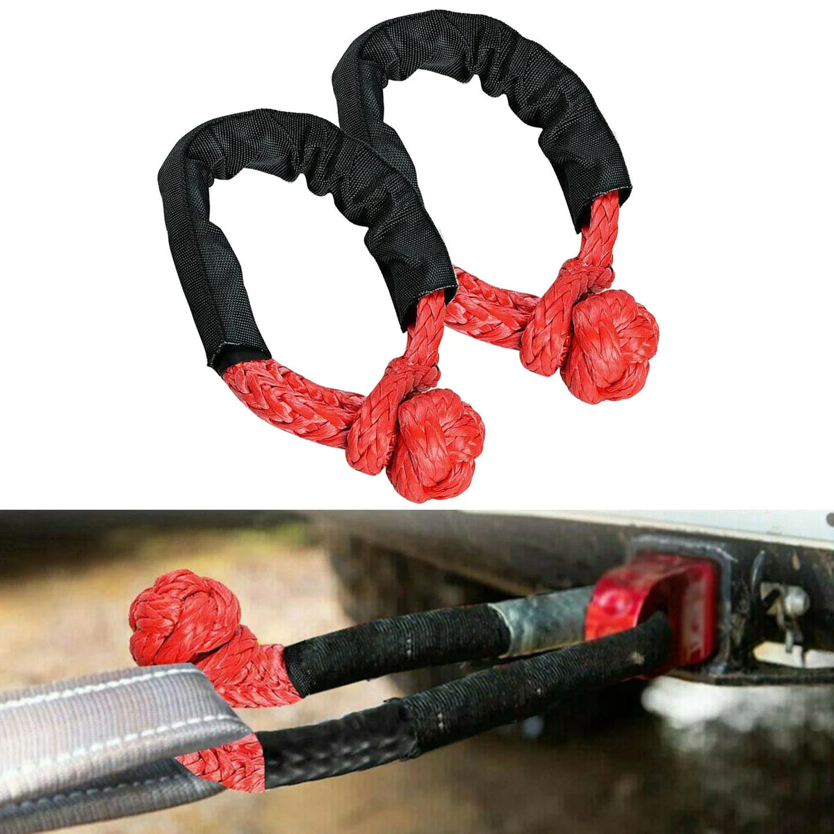 Red Soft Shackle 1/2 38000lbs Breaking Strength Y667