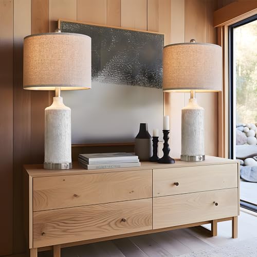 24” Table Lamps Set of 2, 3-Way Dimmable with USB A+C Q3394