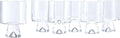 Set of 6 Clear Rock Glasses D850119