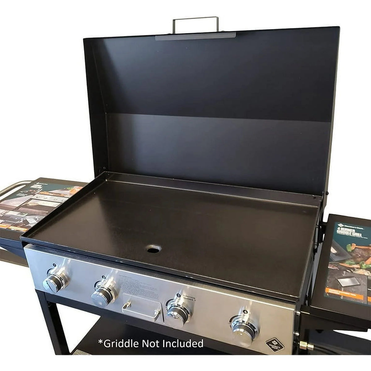 36 in Griddle Hood Lid Black BBQ Hard Cover H856