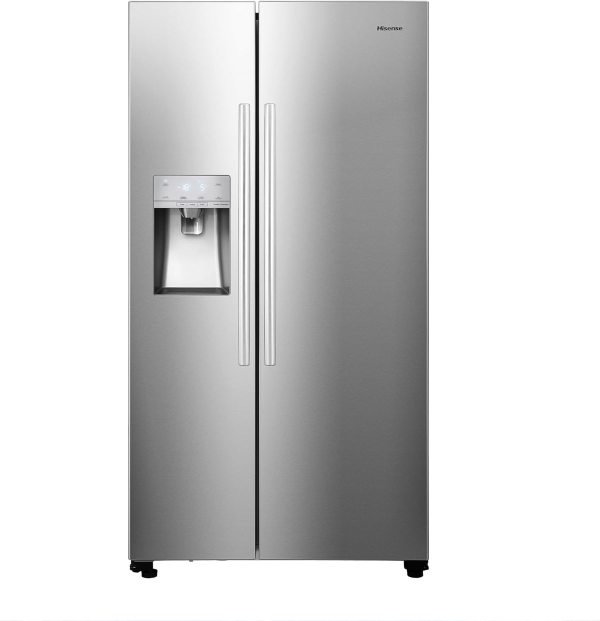 Stainless Steel Freestanding Side-by-Side Fridge Freezer with Water and Ice Dispenser N2788