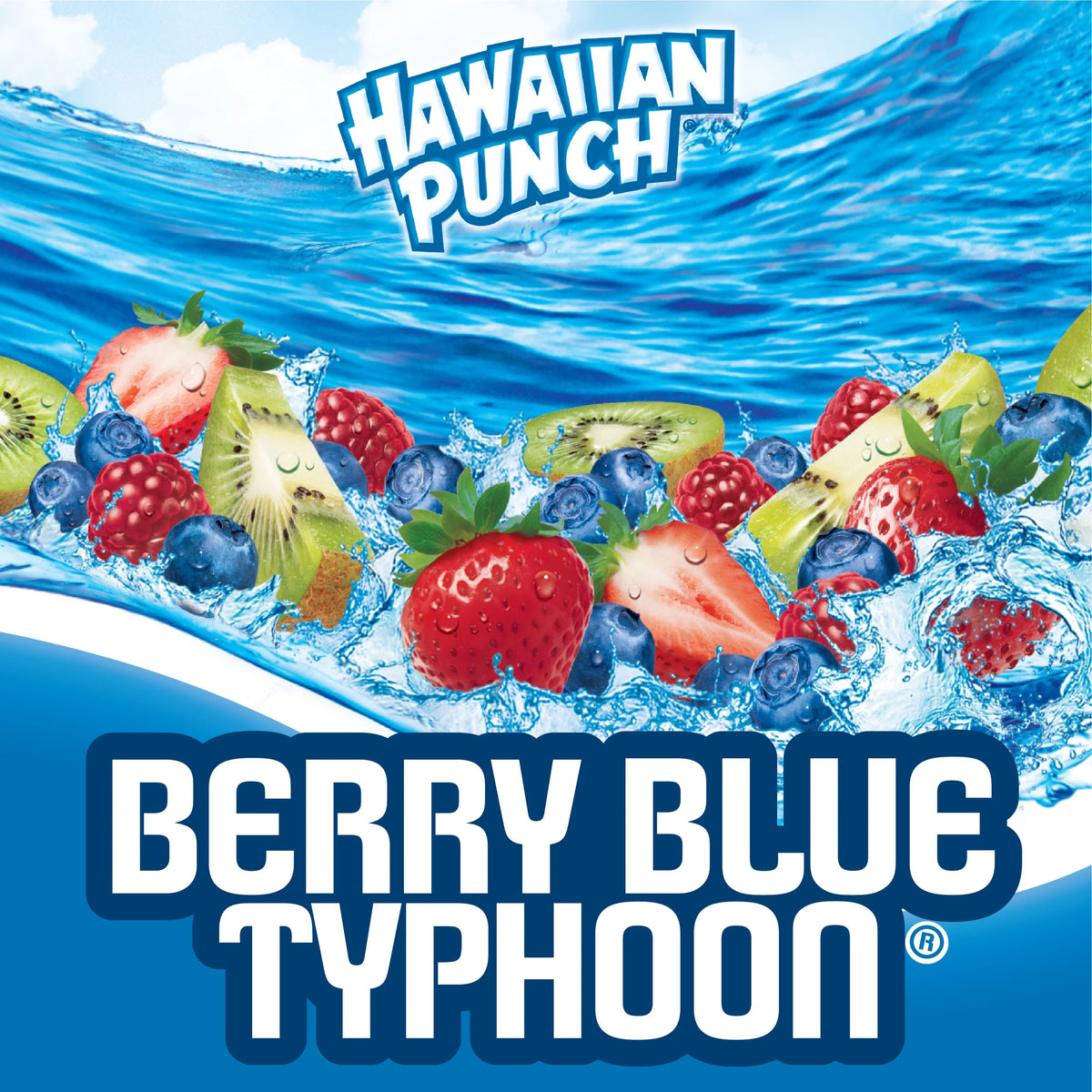 Berry Blue Typhoon Juice Drink, 1 gal bottle H5431